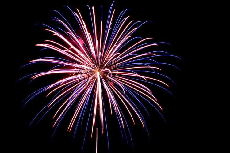Fourth of July fireworks over the South Bay