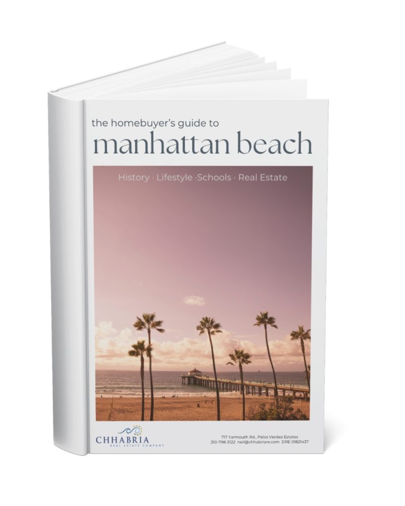 Cover of the homebuyer’s guide to Manhattan Beach from Chhabria Real Estate Company