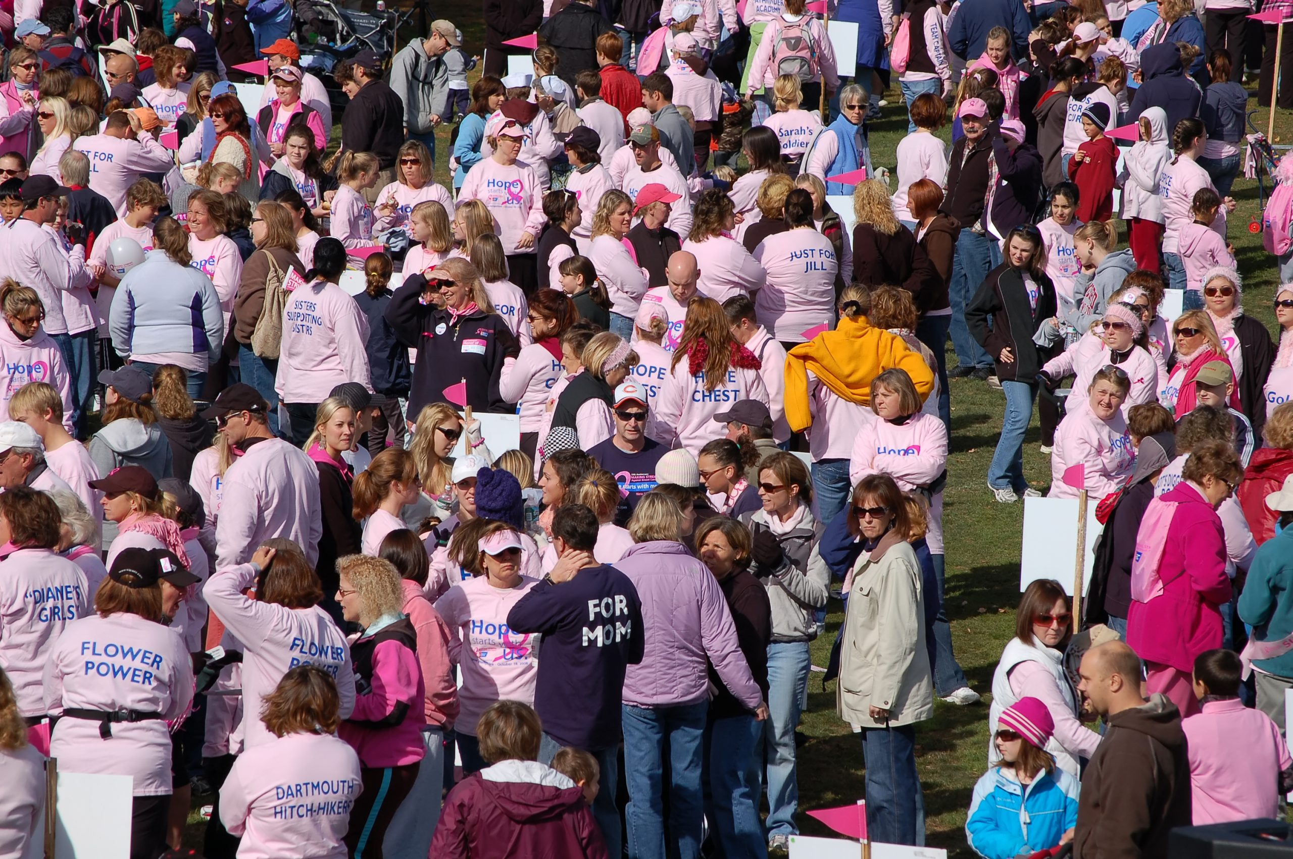 Participants walking together at a South Bay community fundraising walk