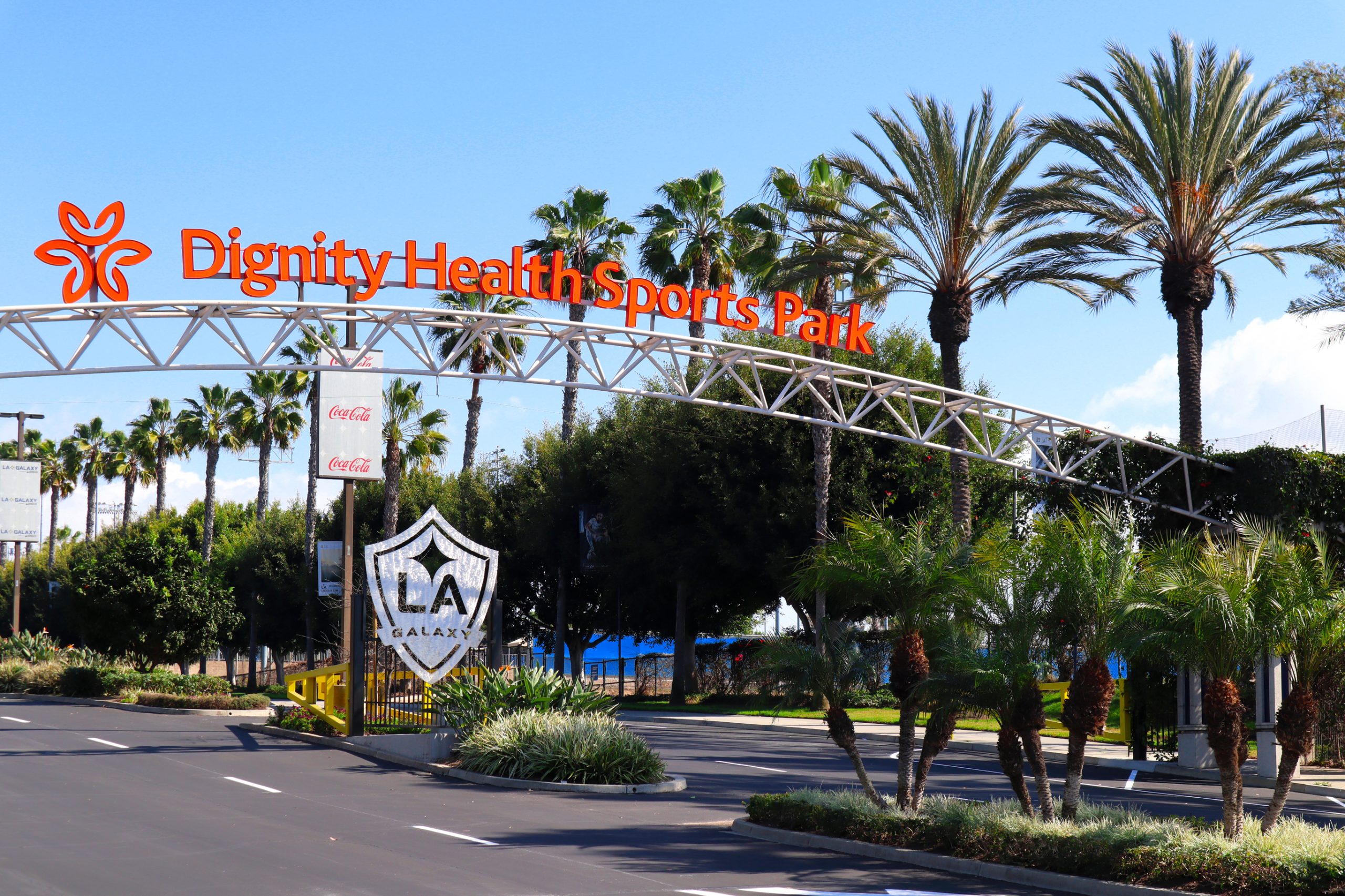 Dignity Health Sports Park in Carson, home of the LA Galaxy, in the South Bay of Los Angeles